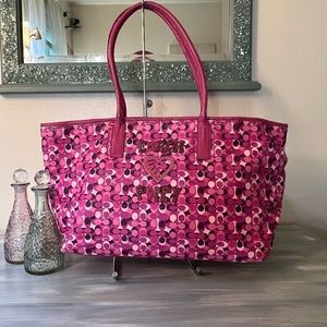 Pink Poppy Shoulder Purse